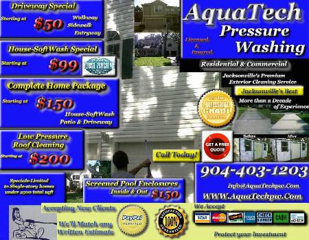 Aquatech Pressure Washing - Jacksonville, FL 32218 - (904)403-1203 | ShowMeLocal.com