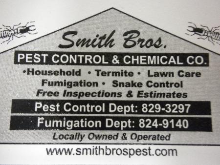 Smith Bros. Pest Control & Chemical Co. - Saint Augustine, FL 32086 - (904)829-3297 | ShowMeLocal.com