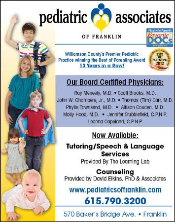 Pediatric Associates Of Franklin - Franklin, TN 37067 - (615)790-3200 | ShowMeLocal.com