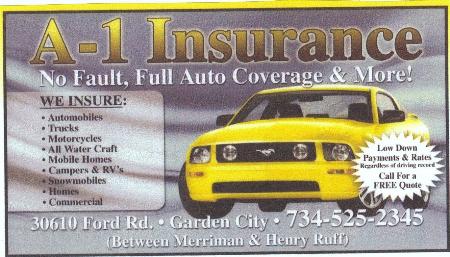 A-1 Insurance - Garden City, MI 48135 - (734)525-2345 | ShowMeLocal.com