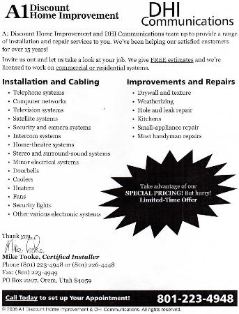 A-1 Discount Home Improvement inc. - Taylorsville, UT 84129 - (801)223-4948 | ShowMeLocal.com