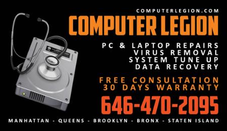Computer Legion - Flushing, NY 11354 - (646)470-2095 | ShowMeLocal.com
