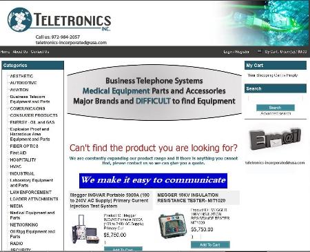 Teletronics inc Dallas (972)984-2057