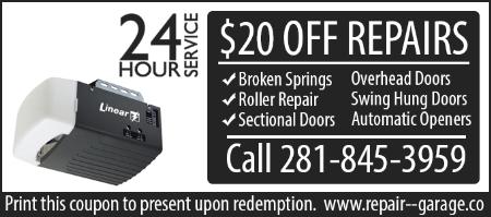Garage Door Torsion Spring Repair - Pasadena, TX 77504 - (281)845-3959 | ShowMeLocal.com
