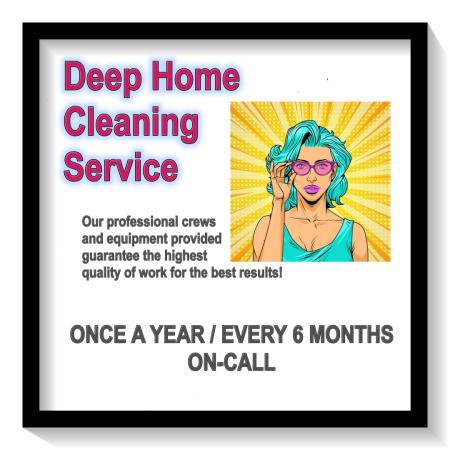 deep cleaning is a professional home cleaning which includes heavy scrubbing, degreasing and disinfection of a whole property Pleasant Home Cleaning & Window Washing Service San Clemente (949)592-6253