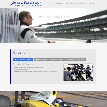 Andrew Prendeville website homepage - Website created by Snelling Web Development Snelling Web Development Las Vegas (702)341-5358