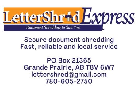 LetterShred Express Inc - Grande Prairie, AB T8V 1Y1 - (780)605-2750 | ShowMeLocal.com