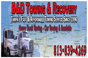 B&D Towing & Recovery - Tampa, FL 33616 - (813)839-4269 | ShowMeLocal.com