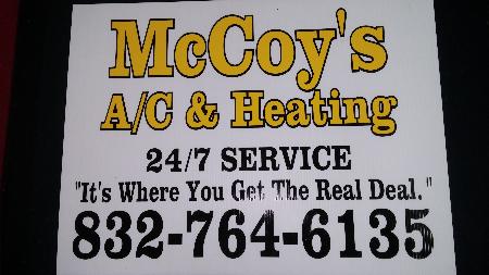 McCoy's AC & Heating - Tomball, TX 77375 - (832)764-6135 | ShowMeLocal.com
