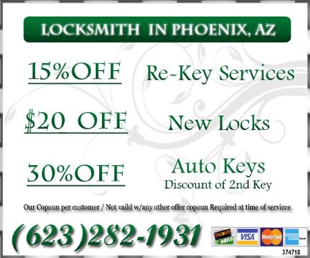 Locksmith Rekey Phoenix - Phoenix, AZ 85032 - (623)282-1931 | ShowMeLocal.com