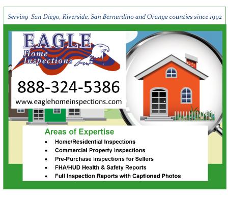 Eagle Home Inspections - Carlsbad, CA 92008 - (888)324-5386 | ShowMeLocal.com