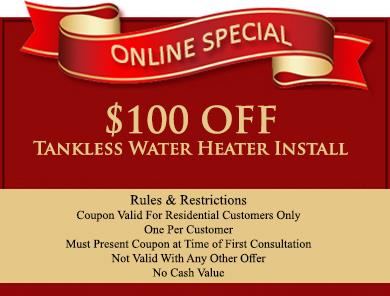 $100 Off Tankless