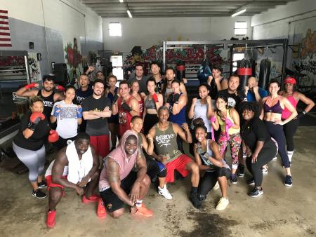 One of our Saturday 11am boxing classes. SolBox Fitness Club Miami (305)759-7685