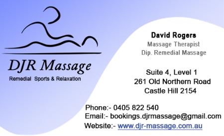 David Rogers Massage - Castle Hill, NSW 2154 - 0405 822 540 | ShowMeLocal.com