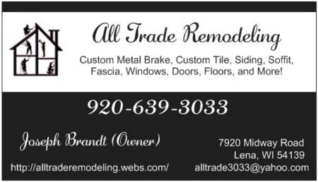 All Trade Remodeling - Lena, WI 54139 - (920)829-1001 | ShowMeLocal.com