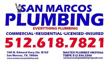 San Marcos Plumbing San Marcos (512)618-7821